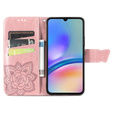 Klapkové puzdro pre Samsung Galaxy A05s, Butterfly, fialové