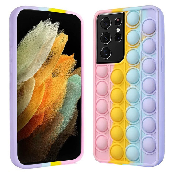 Puzdro Push Bubble Pop It pre Samsung Galaxy S21 Ultra