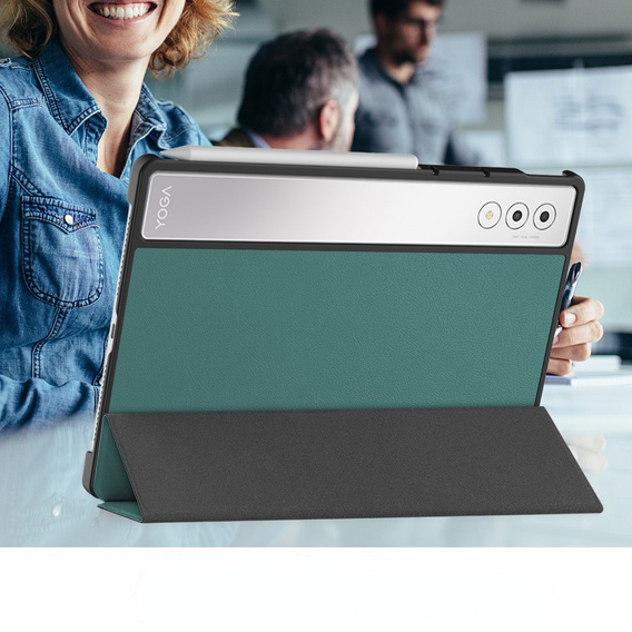 Puzdro pre Lenovo Yoga Tab Plus, Smartcase, zelený