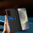 Flipové puzdro pre Samsung Galaxy A56 5G, Smart View Wallet, čierne