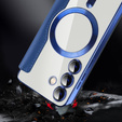 Klapkové puzdro pre Samsung Galaxy S24, RFID Wallet MagSafe CamShield, tmavomodré