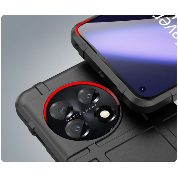 Obal na mobil pre OnePlus 11 5G, Rugged Shield, čierne