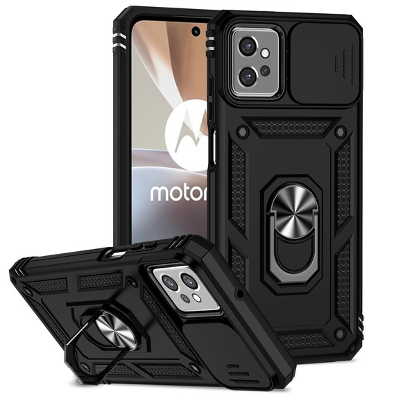Obal na mobil pre Motorola Moto G32, CamShield Slide, čierne