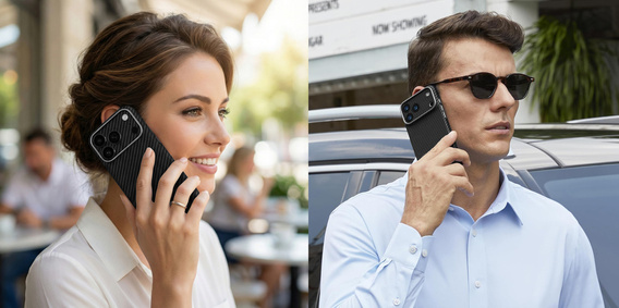 ERBORD Plne kevlarové puzdro MagSafe pre iPhone 17 Pro Max