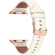 Kožený remienok pre Apple Watch 1/2/3/4/5/6/7/8/SE/Ultra 42/44/45/49 mm, čierny