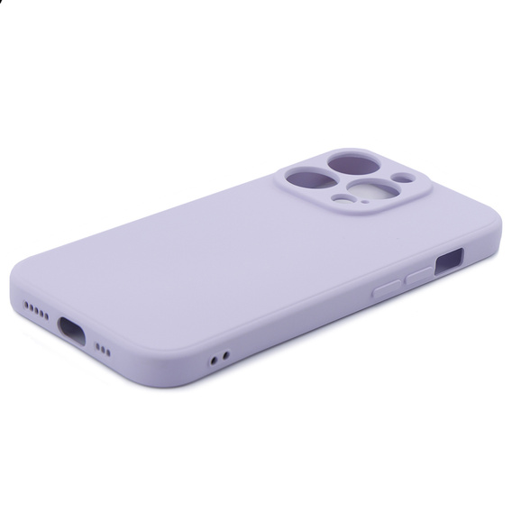 Obal na mobil pre iPhone 15 Pro Max, Silicone Lite, fialové