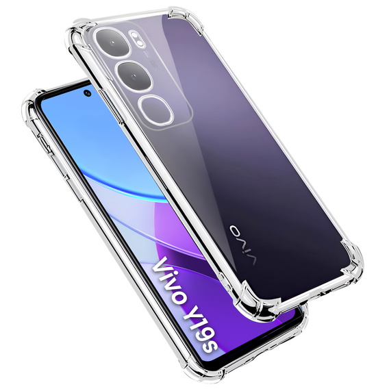 Obal na mobil pre Vivo Y19s, Dropproof, priehľadné