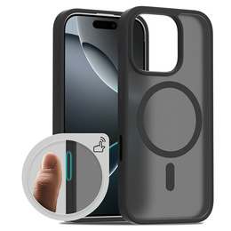 ERBORD puzdro s MagSafe pre iPhone 16 Pro Max, Matte Case, aktívne tlačidlo, matný / čierny
