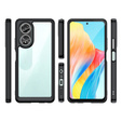 Obal na mobil pre Oppo A58 4G, Fusion Hybrid, transparentné / čierne