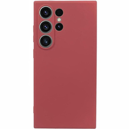 Obal na mobil pre Samsung Galaxy S24 Ultra, Silicone Lite, červené