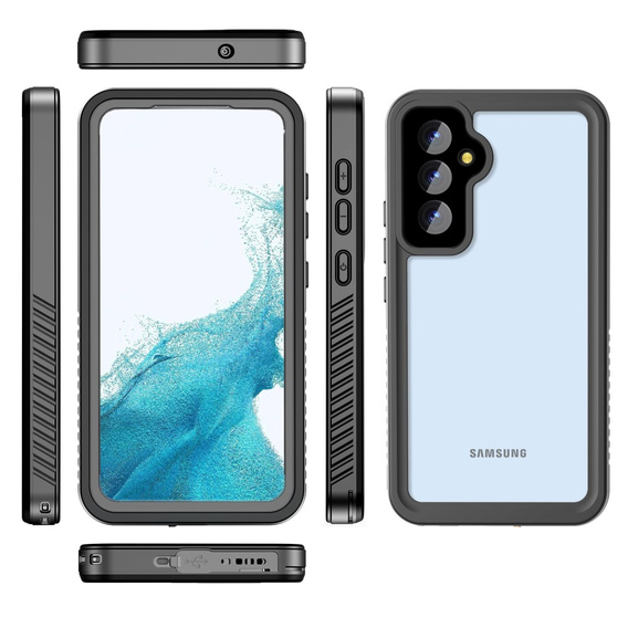 Vodotesné puzdro IP68 pre Samsung Galaxy A54 5G, čierne