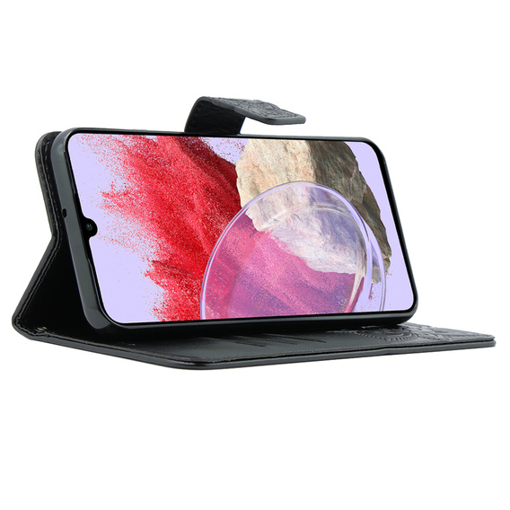Klapkové puzdro pre Samsung Galaxy M34 5G, Butterfly, čierne