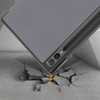 Puzdro pre Samsung Galaxy Tab S9 FE+ Plus, Smartcase s priestorom pre stylus, sivé