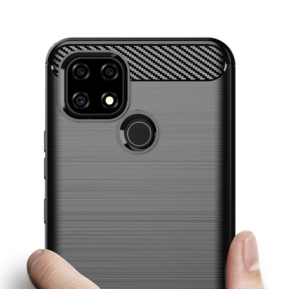 Obal na mobil pre Realme C21, Carbon, čierne
