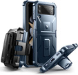 Pancierované puzdro pre Samsung Galaxy Z Flip 4 5G, Dexnor Clip Holder, námornícka modrá