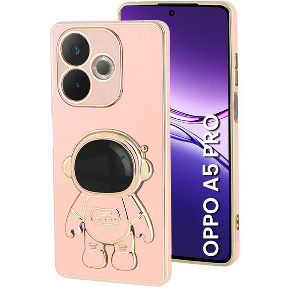 Obal na mobil pre Oppo A5 Pro 5G, Astronaut, ružové