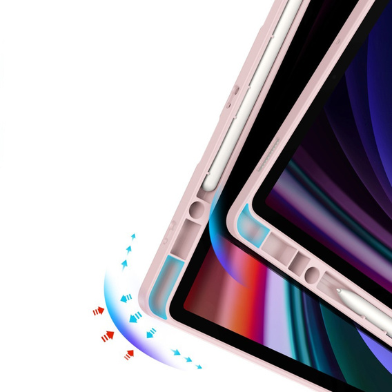 Puzdro pre Samsung Galaxy Tab S10+ Plus, Dux Ducis MAGI, ružové