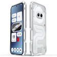 Puzdro LUPHIE pre Nothing Phone 2a / 2a Plus, Armor Bumper, strieborné