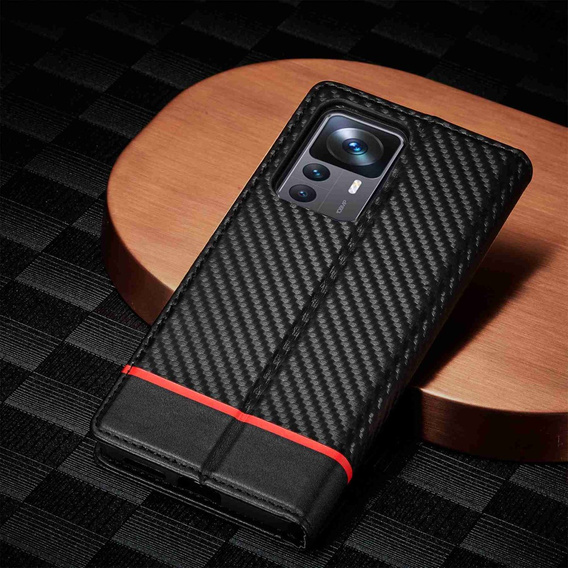 Klapkové puzdro pre Xiaomi 12T / 12T Pro, LC.IMEEKE, čierne