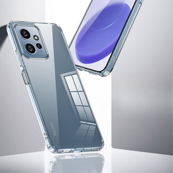 Obal na mobil pre Xiaomi Redmi Note 12 4G, Fusion Hybrid, priehľadné