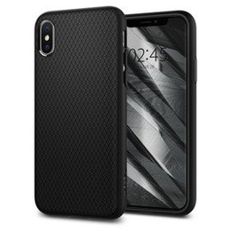 Puzdro Spigen Liquid Air matte black pre Apple iPhone X / Xs