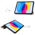 Puzdro pre iPad 10.9 2022 10 Gen, Smartcase s priestorom pre stylus, ružové