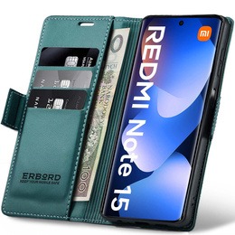 ERBORD Lesklé puzdro Litchi pre Xiaomi Redmi Note 15 5G