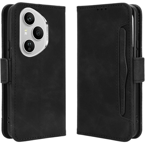 Klapkové puzdro pre Honor 400 Pro 5G, Card Slot, čierne