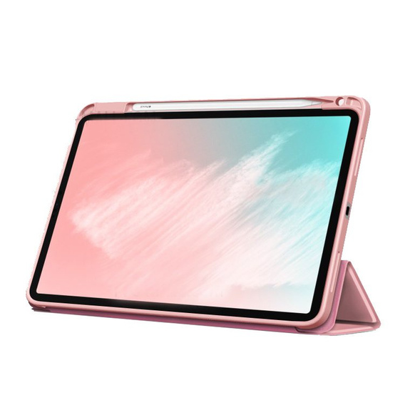 Puzdro pre iPad Air 4 2020 / Air 5 2022 10.9", Smartcase s priestorom pre stylus, ružové