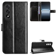 Klapkové puzdro pre OnePlus Nord 5, Crazy Horse Wallet, čierne