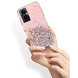 Obal na mobil pre Oppo Reno7 Lite 5G, Glittery, ružové