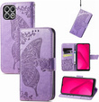 Klapkové puzdro pre T Phone 2 5G, Butterfly, fialové