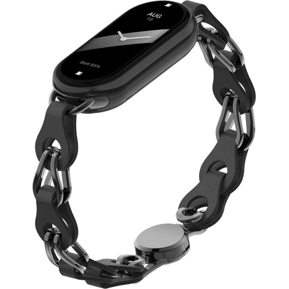Kobieca bransoleta do Xiaomi Smart Band 10 / 9 / 8, Czarna