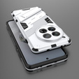 Puzdro pre OnePlus 12 5G, Military kickstand, biele