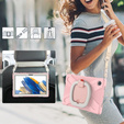 Detské puzdro pre Samsung Galaxy Tab A8 10.5 SM-X200 SM-X205, pancierované s popruhom, modré