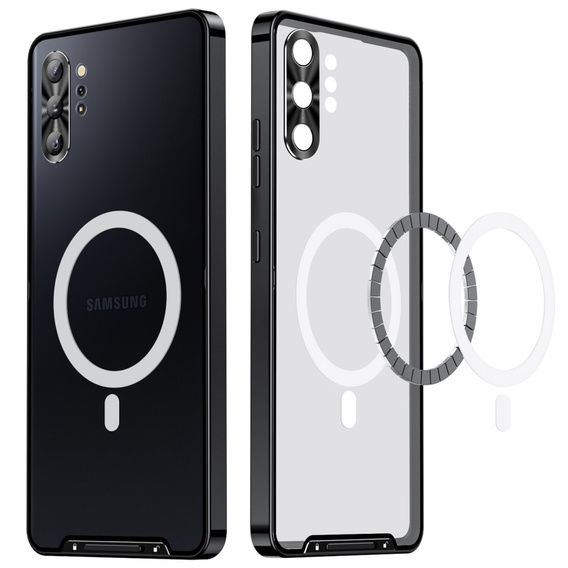 Ochranné puzdro na fotoaparát pre Samsung Galaxy Note 10+ Plus, CamShield MagSafe, transparentné / čierne