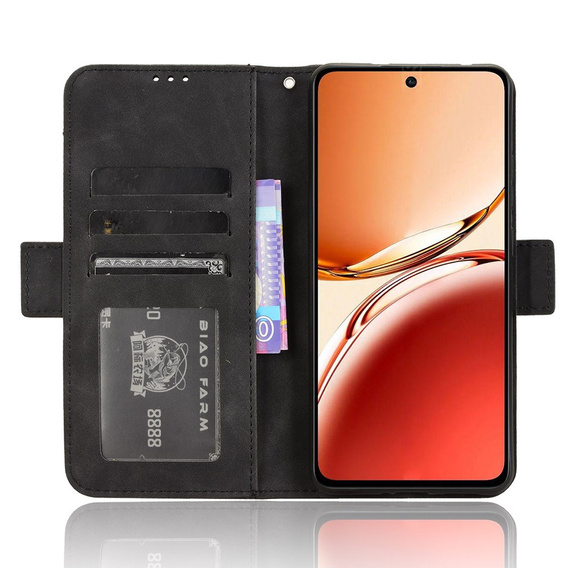 Klapkové puzdro pre Oppo Reno 12FS / 12F, Card Slot, čierne