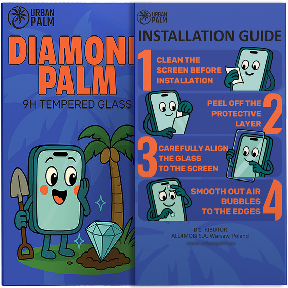 Tvrdené sklo Diamond Palm pre Motorola Moto G04/G24/G34 5G