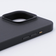 Puzdro pre iPhone 15 Pro Max, Aramid Fiber Cover, čierne