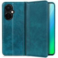 Obal na mobil pre OnePlus Nord CE 3 Lite, Wallet Litchi Leather, zelený