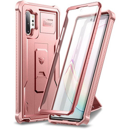 Obrnené puzdro pre Samsung Galaxy Note 10 Plus, Dexnor Full Body, ružové rose gold