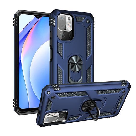 Pancierované obal na mobil pre Xiaomi Redmi Note 10 5G, Nox Case Ring, modré