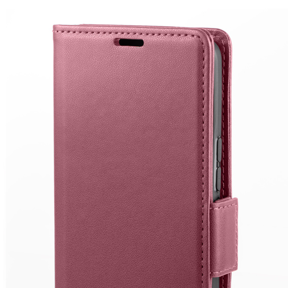 Puzdro pre Samsung Galaxy A36, ERBORD Glossy Litchi, flipová peňaženka, červené