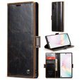 CASEME flipové puzdro pre Samsung Galaxy Note 10 Plus, Waxy Textured, káva