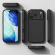 Puzdro Ringke pre iPhone 17 Pro Max, silikónové magnetické puzdro MagSafe, čierne