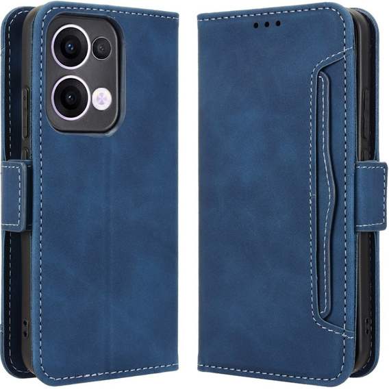 Klapkové puzdro pre Oppo Reno 13, Card Slot, tmavomodré