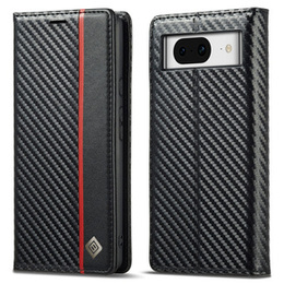 Flipové puzdro pre Google Pixel 8A, Carbon LC.IMEEKE, čierne
