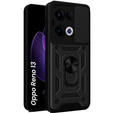 Obal na mobil pre Oppo Reno 13, CamShield Slide, čierne