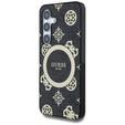 GUESS Magnetické puzdro IML Peony pre Samsung Galaxy S25