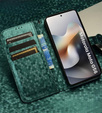 Flipové puzdro pre Motorola Moto G56 5G, Wallet Rhombus, zelený